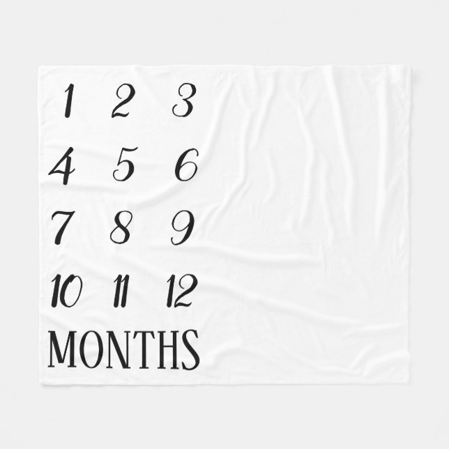 Couverture d'étape importante de bébé (Devant (Horizontal))