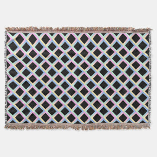 Couverture Diamants symétriques noirs avec cadres de dégradé