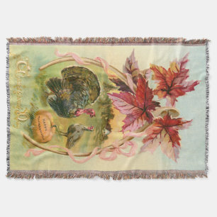 Couverture Dindes vintages, Wishbone et feuille d'automne