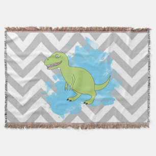 Couverture Dinosaure avec Aquarelle Arrière - plan Design