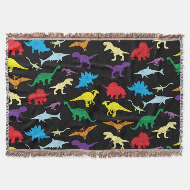 Couverture Dinosaures colorés Aquarelle Enfants Motif (Devant)