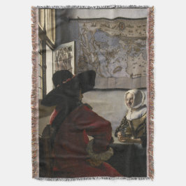 Couverture Dirigeant et fille riante par Johannes Vermeer