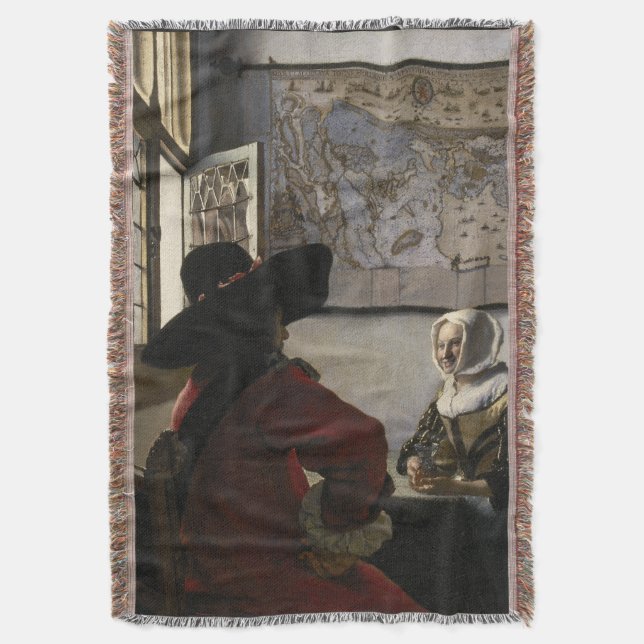 Couverture Dirigeant et fille riante par Johannes Vermeer (devant Vertical)