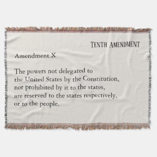 Couverture Dixième amendement Constitution Charte des droits
