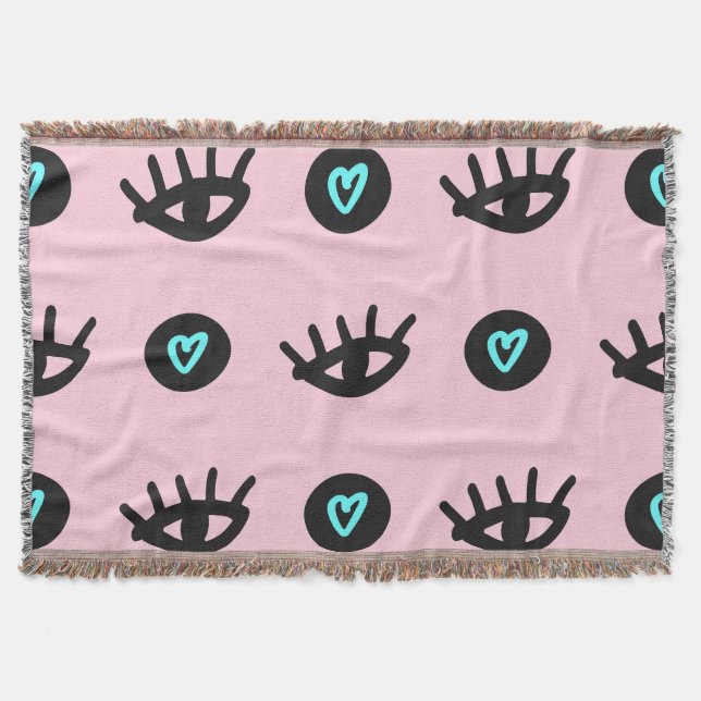 Couverture Doodle Fille : Coeurs Des Yeux Sans Couleur. (Devant)