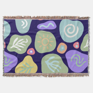 Couverture Doodles de rêve - Boho Nature Vibrant Design Motif