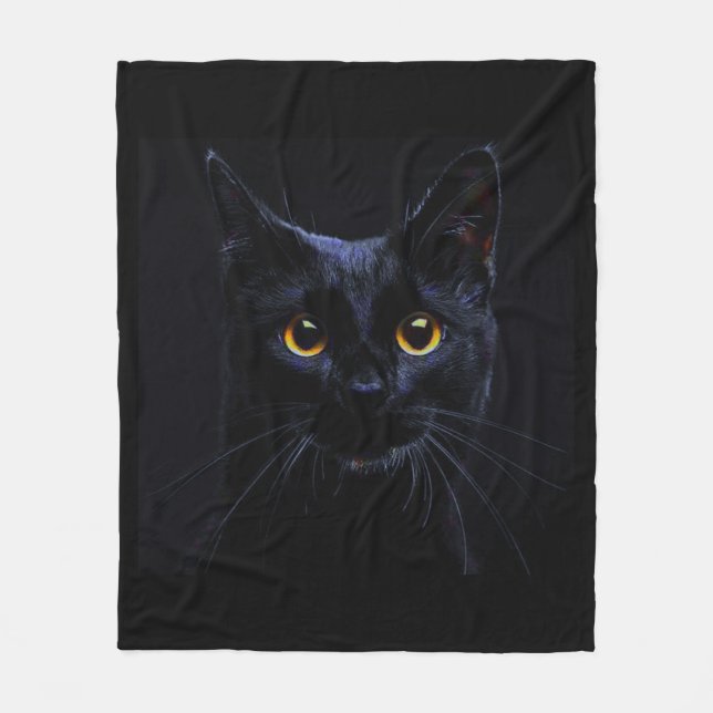 Couverture d'ouatine de chat noir (Devant)