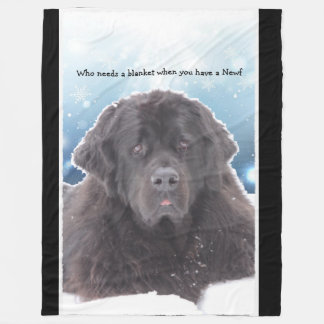 Couverture d'ouatine de chien de Terre-Neuve