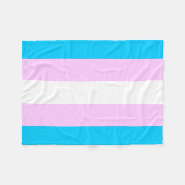 Couverture d'ouatine de drapeau de transsexuel (Devant (Horizontal))