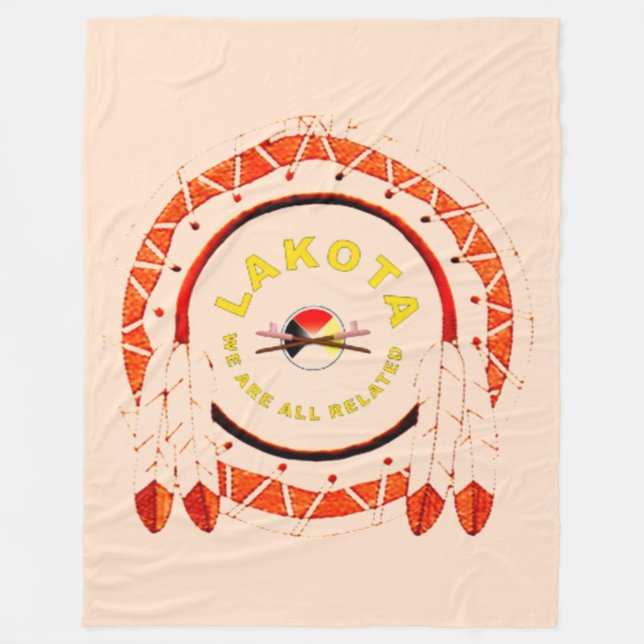 COUVERTURE D'OUATINE DE NATION DE LAKOTA (Devant)