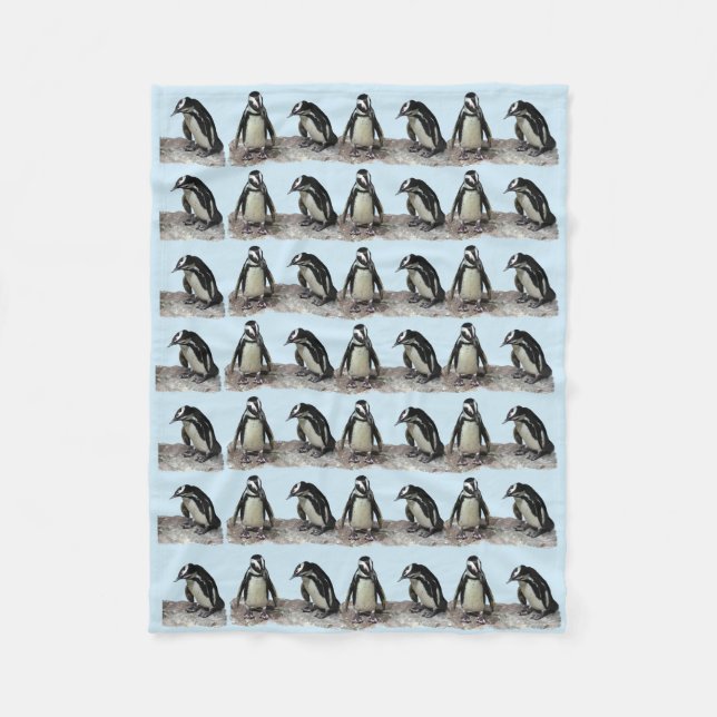 Couverture d'ouatine de pingouins (Devant)