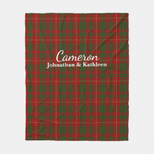 Couverture d'ouatine de plaid de tartan de clan de