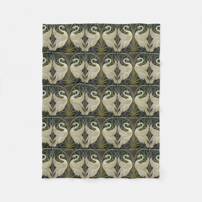 Couverture d'ouatine des cygnes de la grue de (Devant)