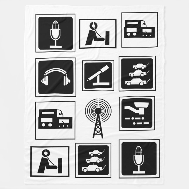 Couverture d'ouatine d'icônes de radio-amateur (Devant)
