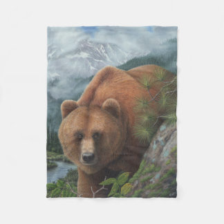 Couverture d'ouatine d'ours gris