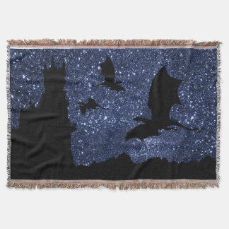 Couverture Dragons volants, château de falaises de ciel étoil