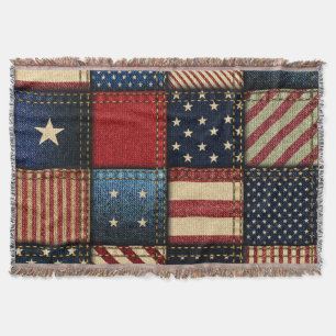 Couverture Drapeau Américain, Motif sans chichi.