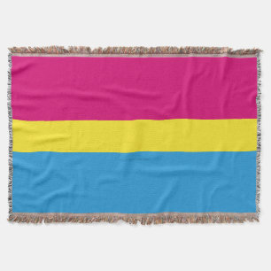 Couverture Drapeau de fierté pansexuelle SlipperyJoe rose amb