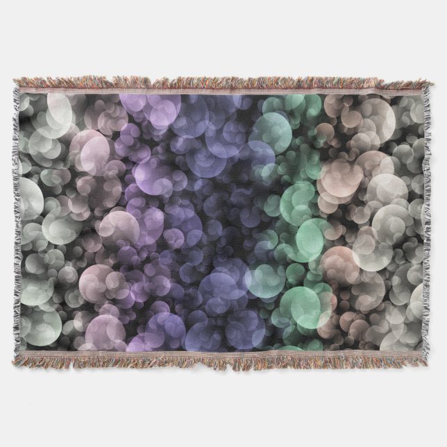 Couverture Drapeau de fierté Uingender Groovy Boho Bulles Écl (Devant)