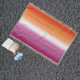 Couverture Drapeau de la fierté lesbienne à dégradé – Drapeau