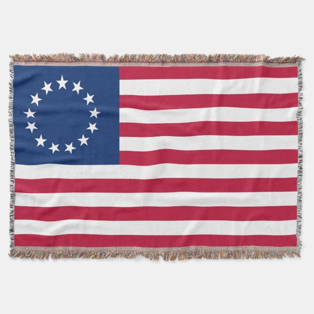 Couverture Drapeau des États-Unis Betsy Ross vers 1777 (Devant)