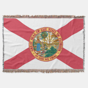 Couverture Drapeau d'État de Floride Imprimer Patriotique
