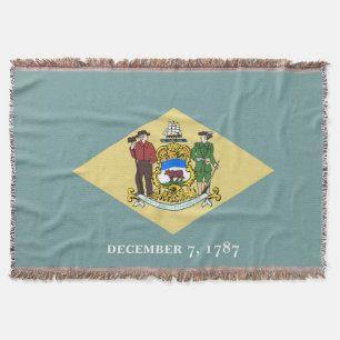 Couverture Drapeau d'État Delaware Imprimer Patriotique