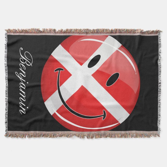 Couverture Drapeau du Danemark souriant (Devant)