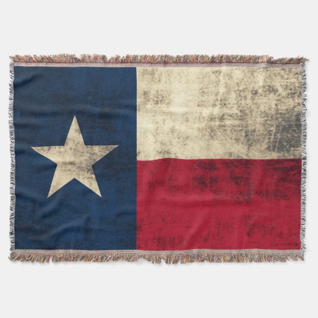 Couverture Drapeau grunge vintage du Texas (Devant)