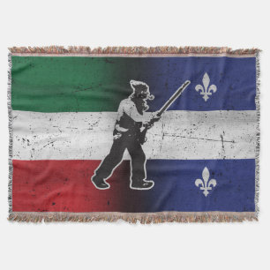 Couverture Drapeau Québec et Patriote Henri Julien érodé