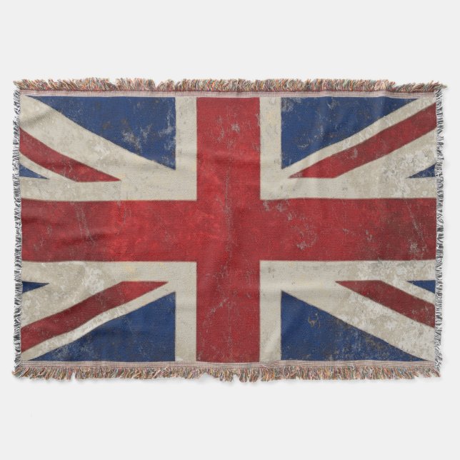 Couverture Drapeau Union Jack du Royaume-Uni vintage (Devant)