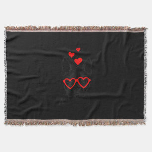 Couverture Drôle mignon chien américain Boston Terrier Valent