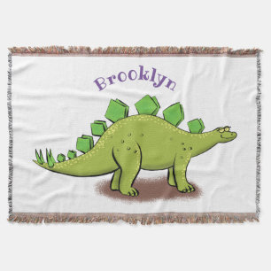 Couverture Drôle stegosaurus dinosaure dessin animé