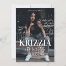 Couverture du magazine Carte d'invitation d'annive