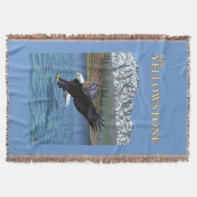 Couverture Eagle chauve plongeant - Yellowstone occidental, (Devant)