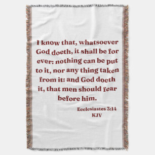 Couverture Ecclésiaste 3:14 KJV Bible Verse