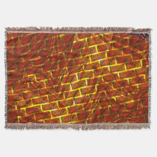 Couverture Effet coloré rouge, pâturage, râpage doré ou briqu