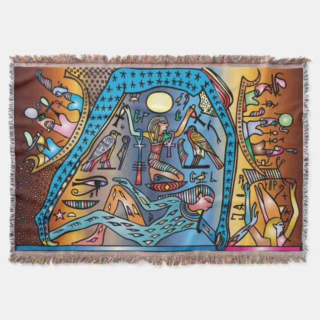 Couverture Egypte ancienne Art Dieu Geb soutient Nut in Heave (Devant)