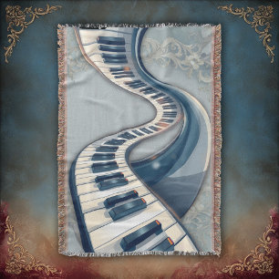 Couverture Élégance dans les touches de piano et les fleurs.