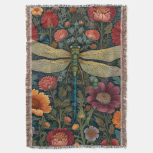 Couverture Élégant art nouveau automnal floral Libellule