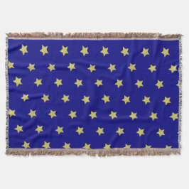 Couverture Elegant Gold & Blue Star Pattern
