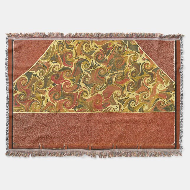 Couverture Élégant livre d'antiquités, Motif de swirl orné (Devant)