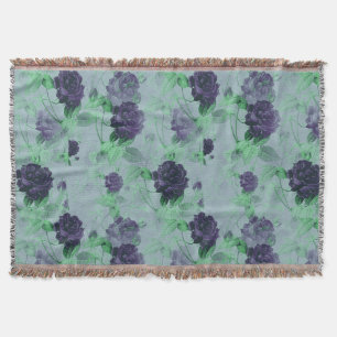 Couverture Elégant Shabby Chic Blue Rose Illustration