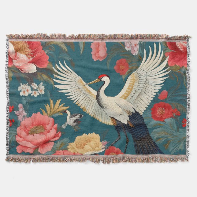 Couverture Élégant tourterelles de chinoiserie et grues (Devant)