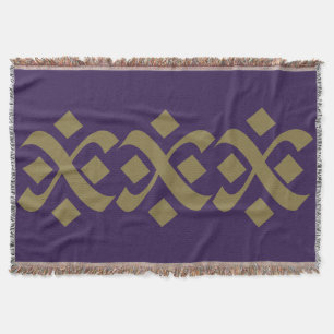 Couverture Élégant violet et beige foncé