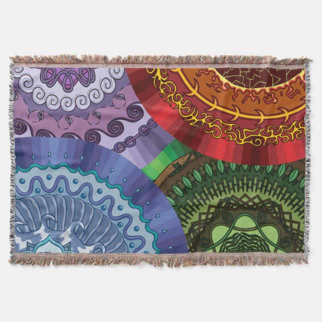 Couverture Eléments Mandalas Lance Blanket (Devant)