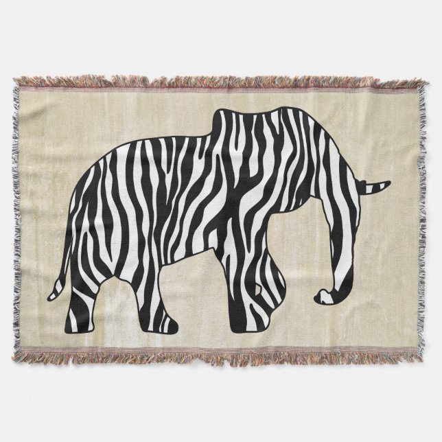 Couverture Elephant avec Zebra Stripes + vos idées (Devant)
