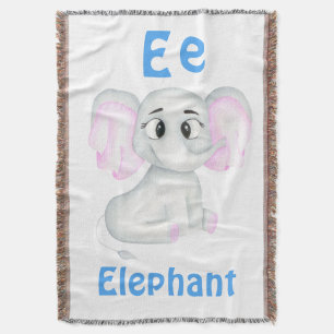 Couverture Elephant personnalise ABC : Lettre E - Ajouter vot