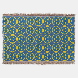 Couverture Emblème suédois de Scandinave de crête de trois