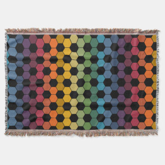 Couverture Empreinte à bille de football Earthy Rainbow